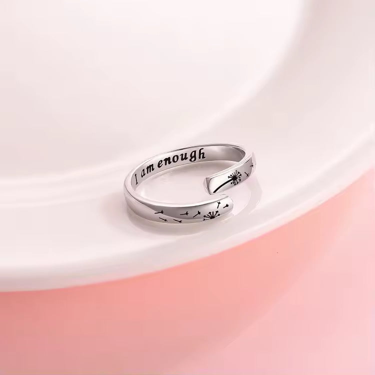 I am enough ring