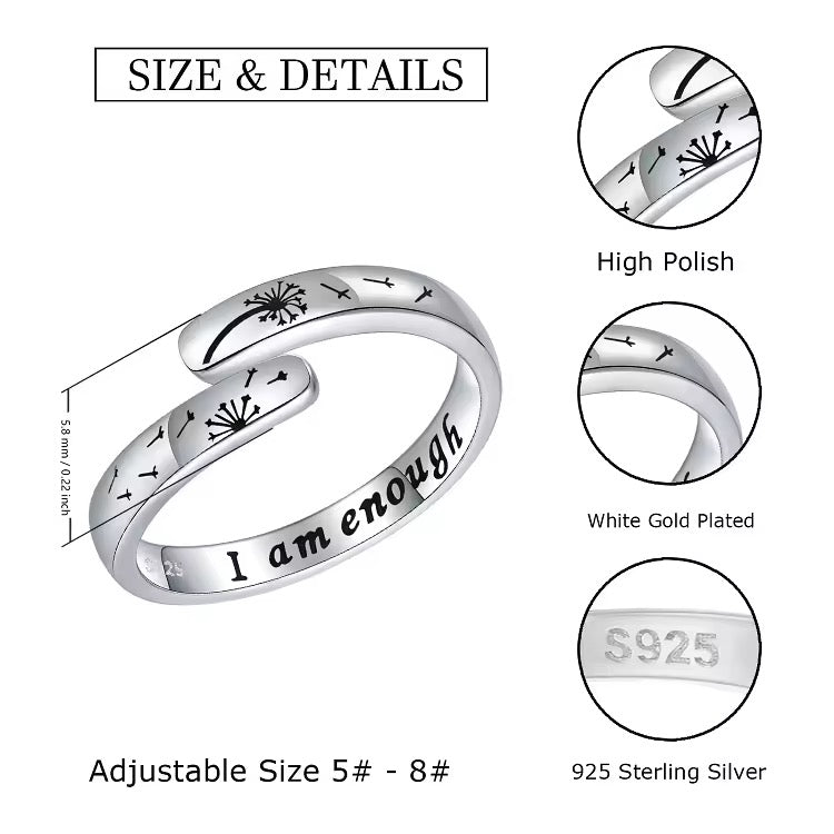 I am enough ring